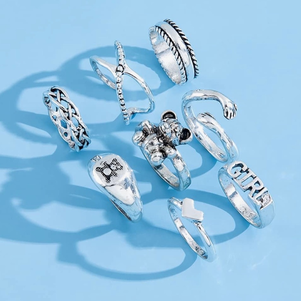 8 PIECE RING SET - Picture 2 of 2